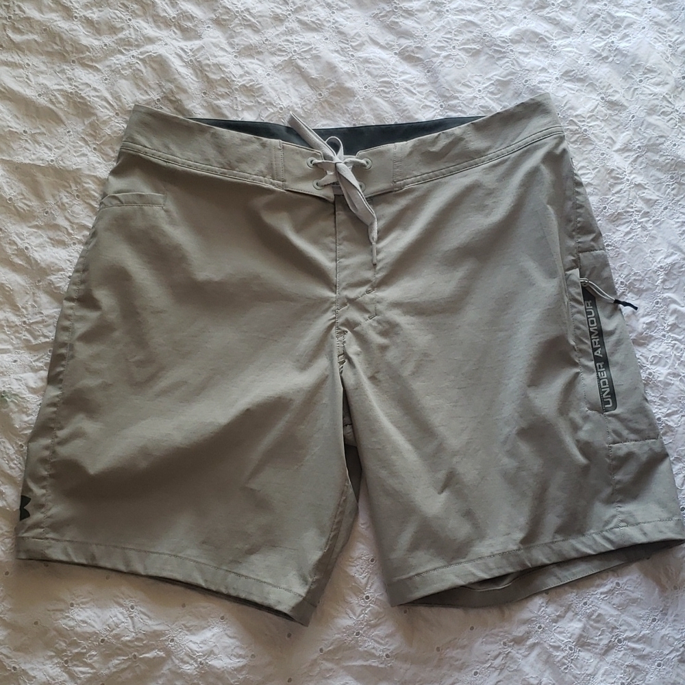 Under Armour Gray Loose Heatgear Mens Nwot Shorts